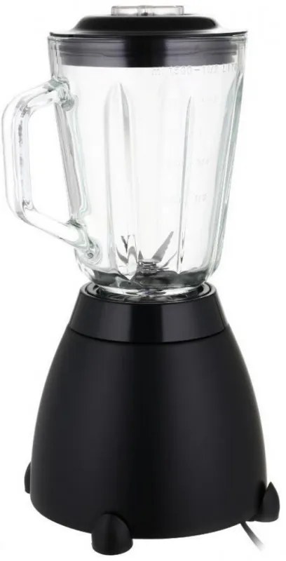 Блендер Laretti LR-FP7325, 500W, 1.5 л, Ножове от неръждаема стомана, 2 скорости + импулс, Заключващ механизъм, Черен
