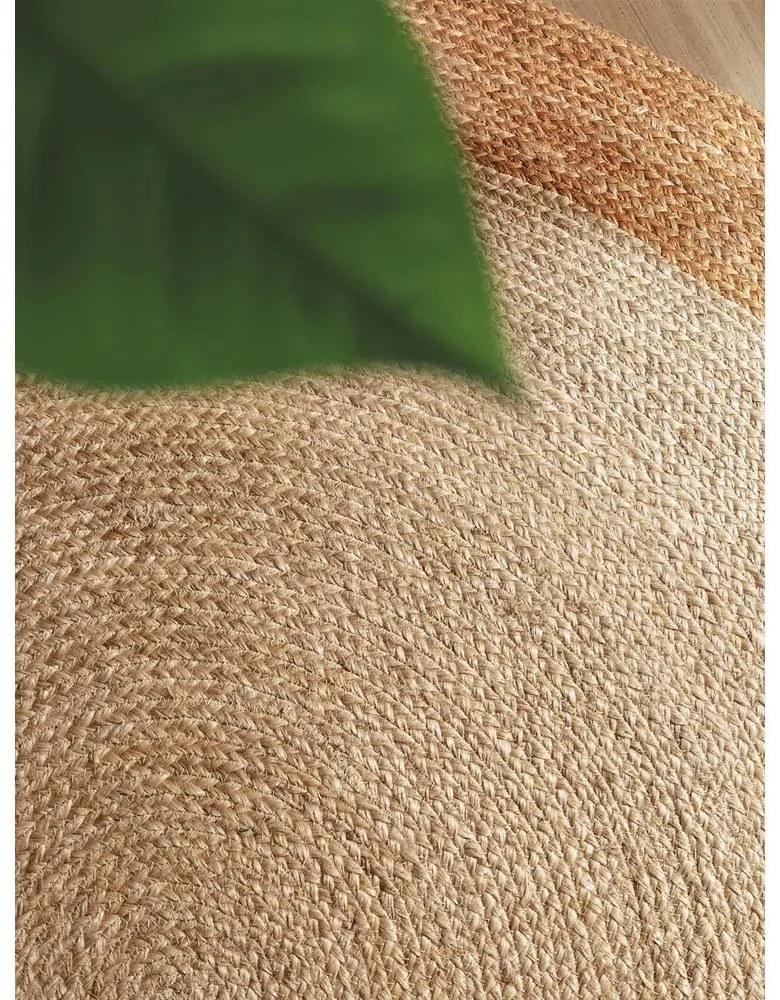 Двустранен ръчно изработен ютен кръгъл килим в цвят слонова кост ø 240 cm Jutta Ivory – Hanse Home