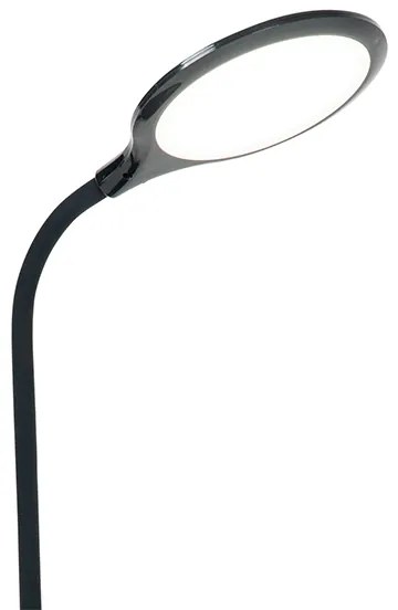 Настолна и стенна лампа черна с LED с сензорен димер - Joni