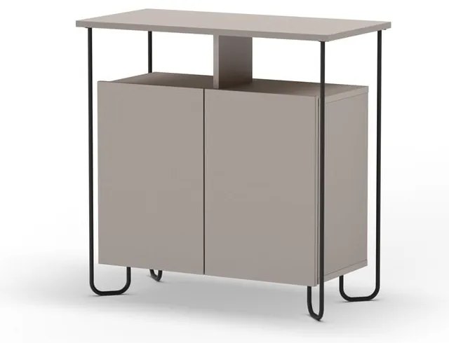 Сиво-бежов шкаф 80x80 cm Dilly - Marckeric