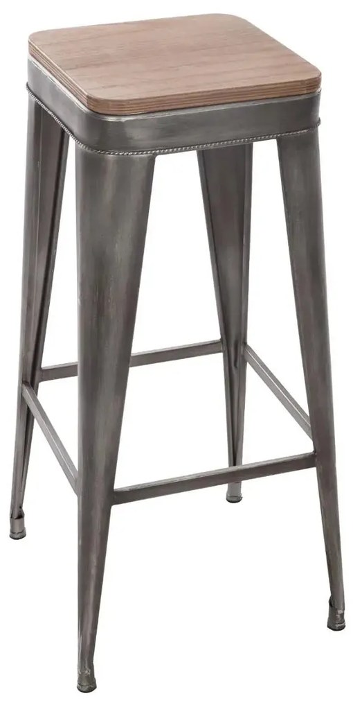 Бар стол atmosphera Joris, Метал - Сив