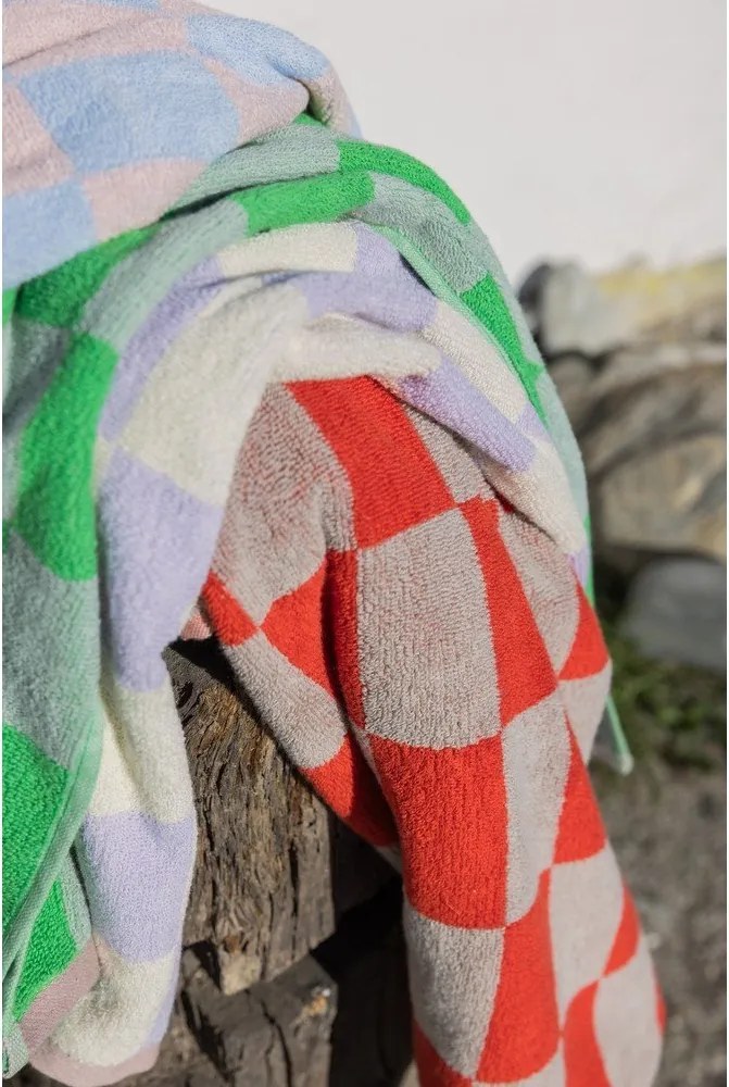 Оранжеви/бежови кърпи в комплект 2 бр. от органичен памук от тери 40x55 cm Retro – Mette Ditmer Denmark