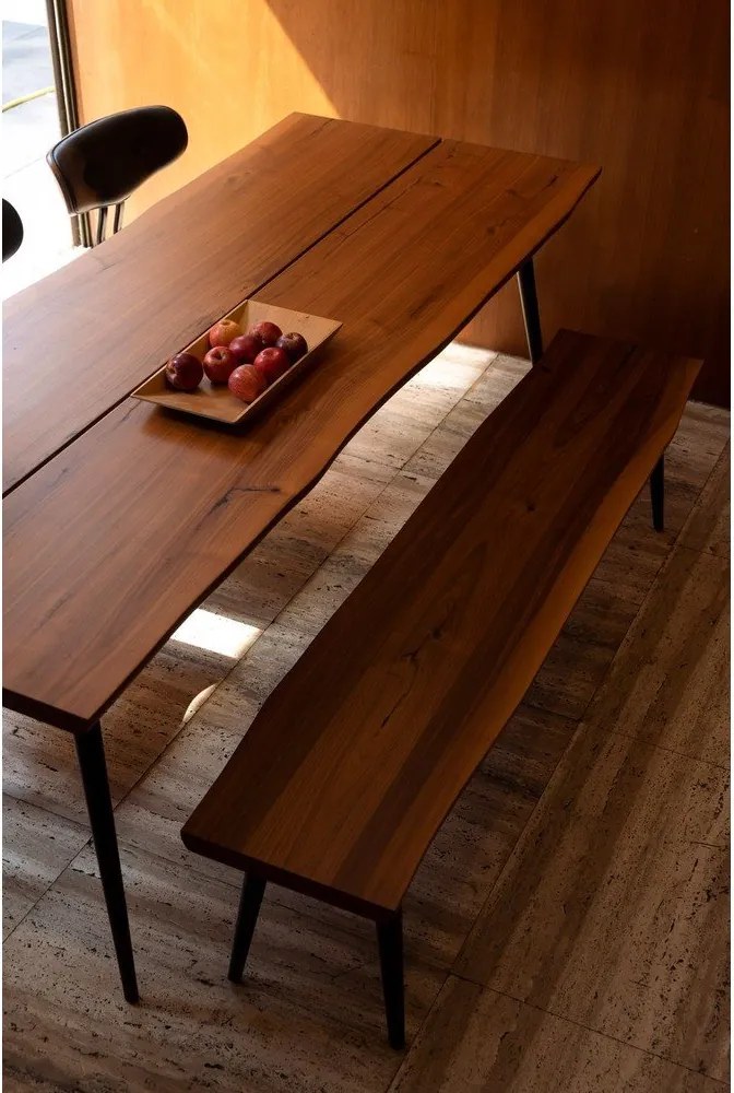 Пейка с черни стоманени крака , дължина 180 cm Alagon - Dutchbone