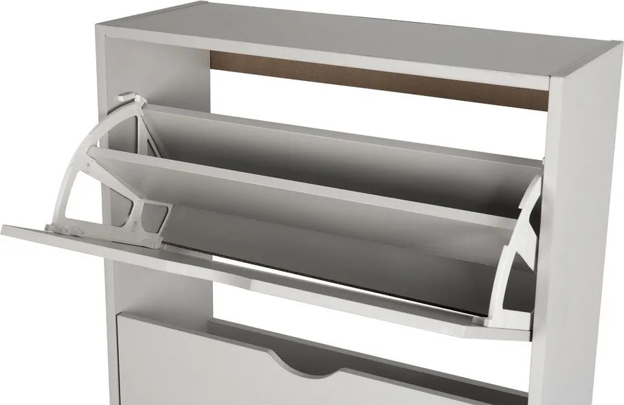 Сива накланяща се стойка за обувки 60x157x24 cm Stelo – Bonami Essentials