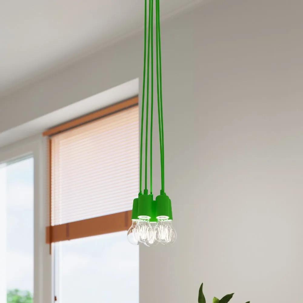 Зелена лампа с висулка 25x25 cm Rene - Nice Lamps