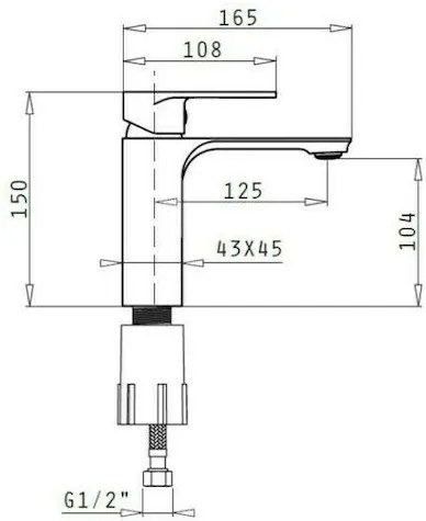 Смесител за мивка Brillante