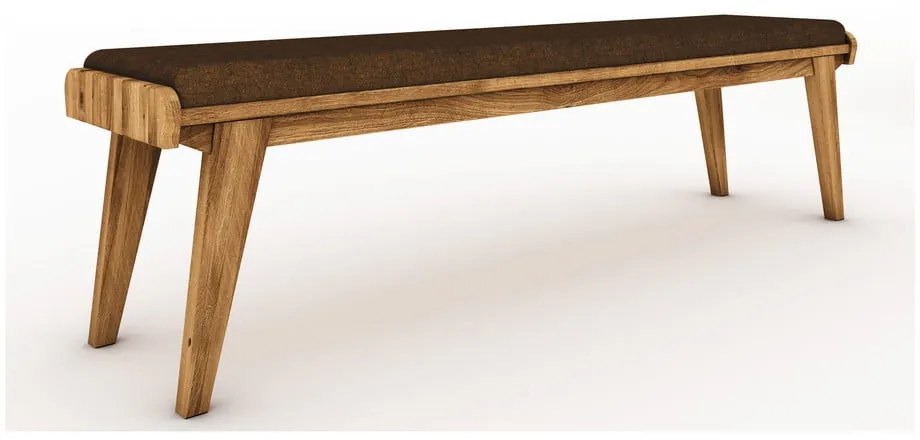 Дъбова пейка с оранжева седалка Retro - The Beds