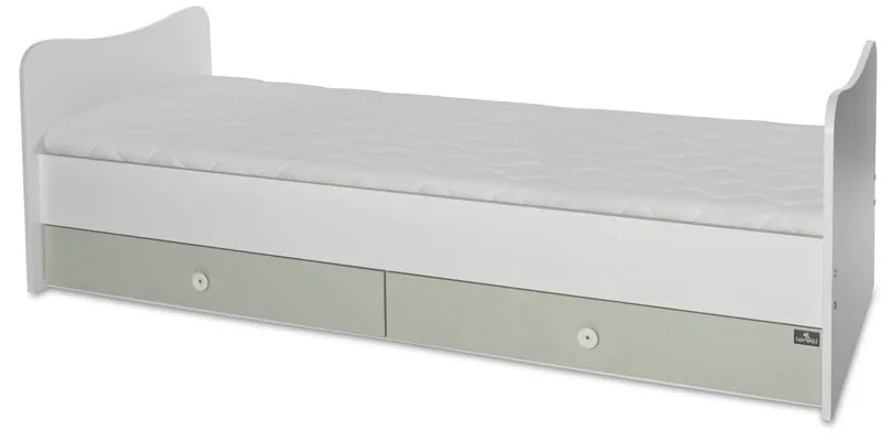 LORELLI Classic Трансформиращо се легло-люлка 190/72 см. MINI MAX БЯЛО/MILKY GREEN