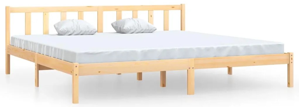 810097 vidaXL Рамка за легло, бор масив, 180x200cм, Super King Size