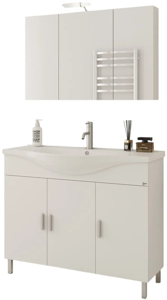 Комплект за баня Drop Luna 100-White