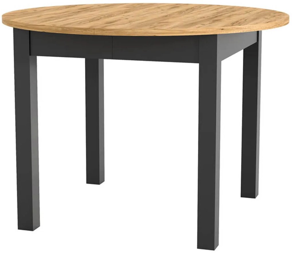 Разтегателна маса Dundee II - натурално/черно