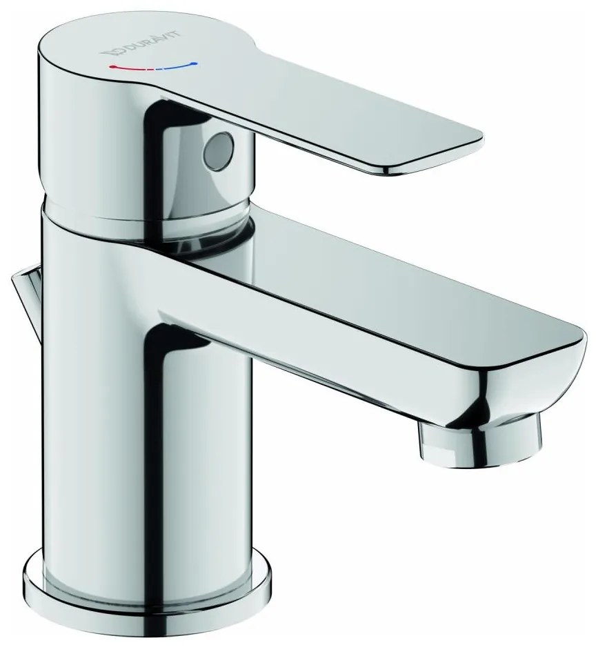 Duravit DC1013001010 - Смесител за умивалник с изпускател D-CODE, лъскав хром