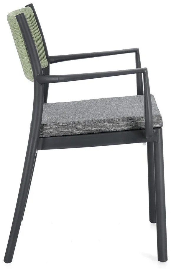 Сиви пластмасови градински столове в комплект от 4 бр. Alvin – Bizzotto