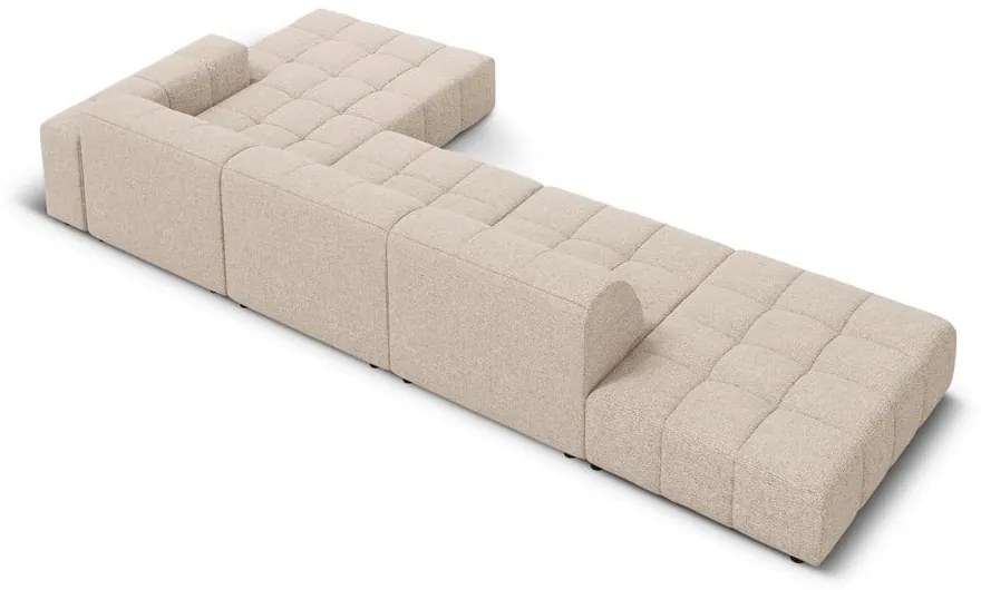 Бежов ъглов диван (десен ъгъл) Chicago - Cosmopolitan Design