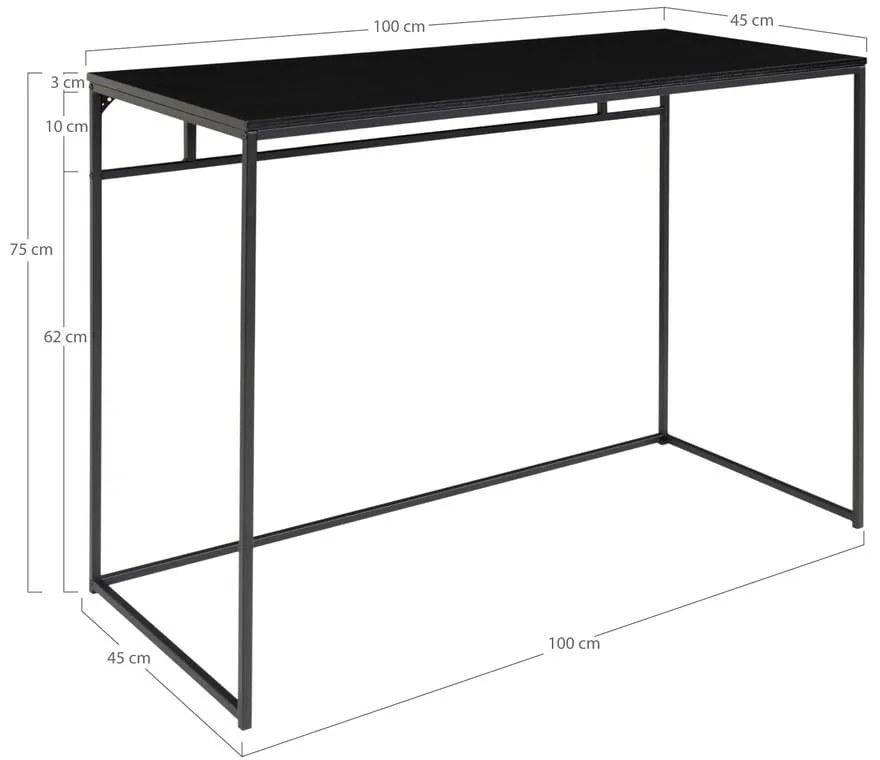 Работна маса 100x45 cm Vita - House Nordic