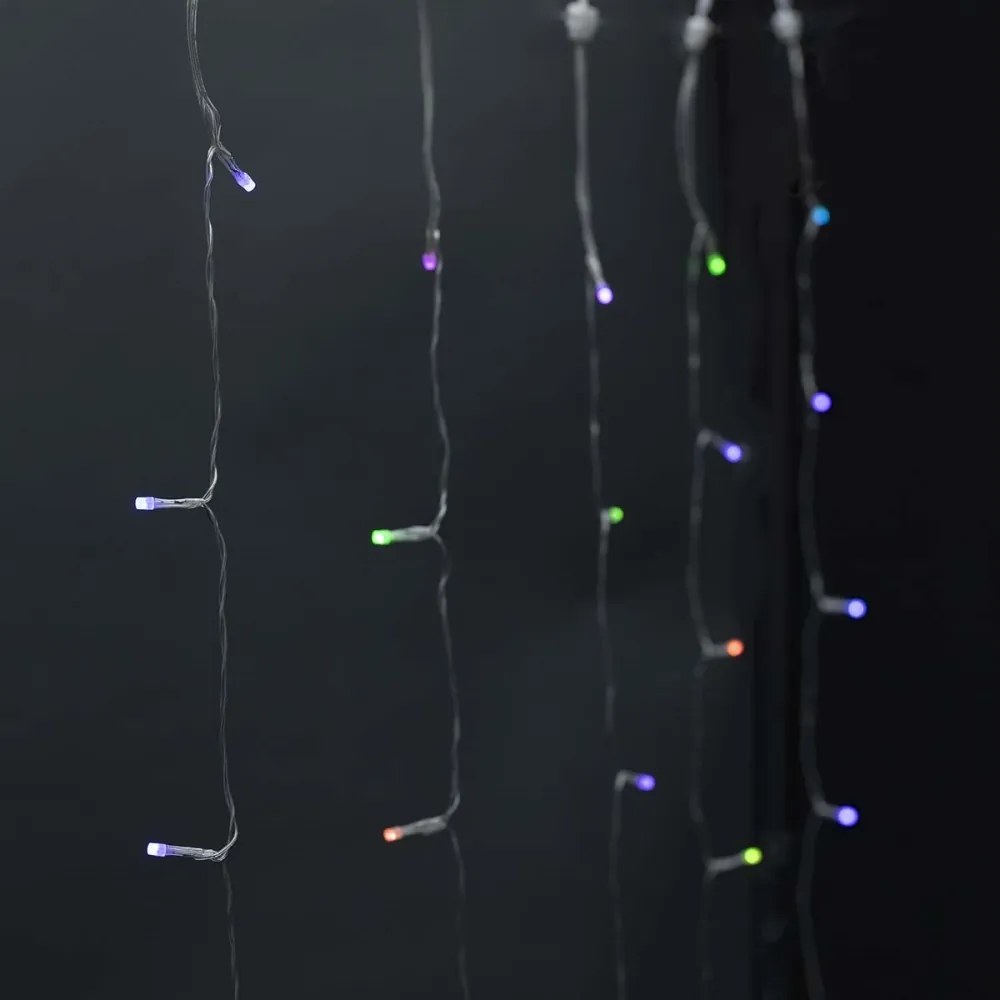 Nedis WIFILXC01C180 - LED RGB  завеса 180xLED/7 функции 6m IP65 Wi-Fi Tuya