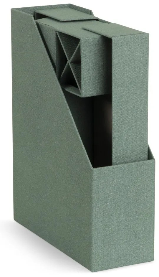 Картонени органайзери в комплект от 4 бр. Hugo Canvas Paper Laminate – Bigso