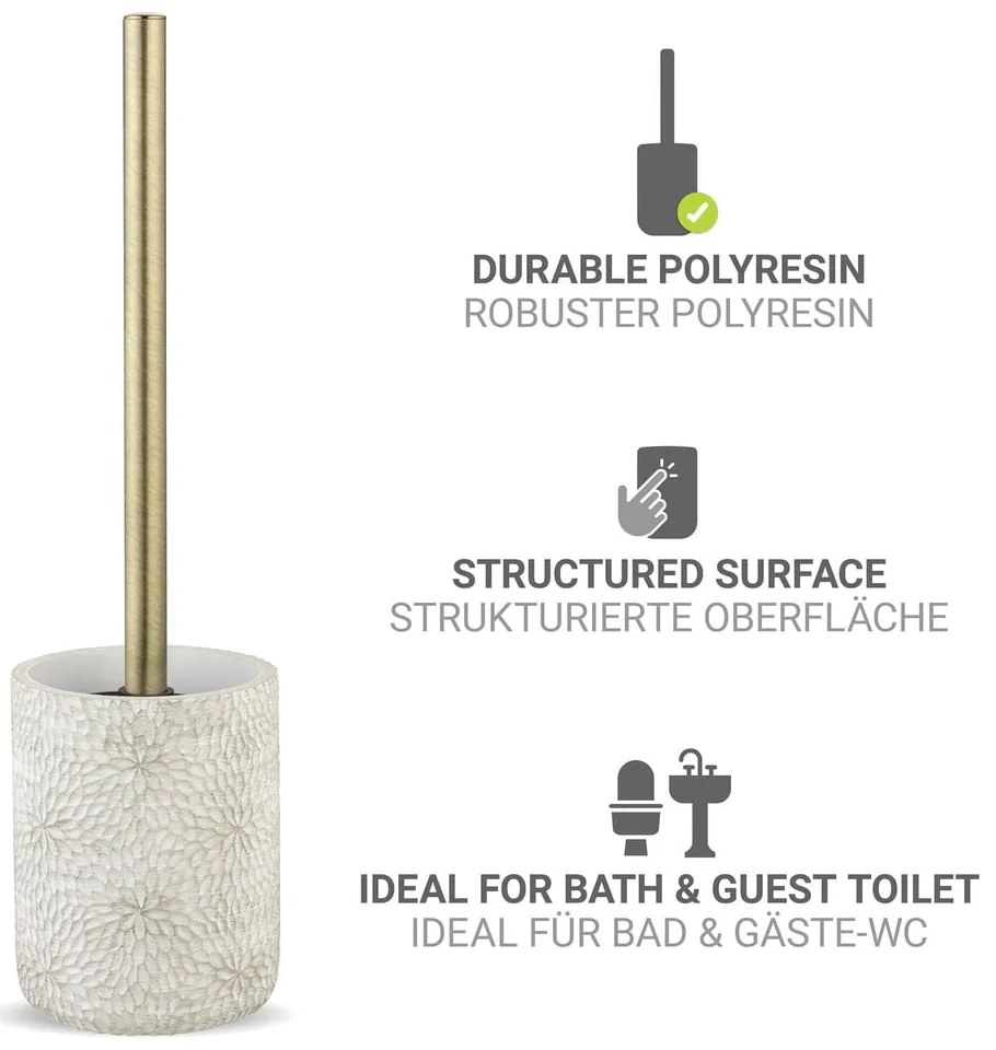 Бяла четка за тоалетна от полиресин Montalfano – Wenko