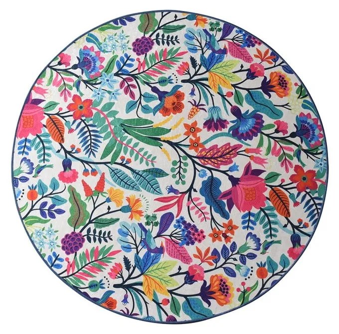 Килимче за баня Wild Garden Circle, ø 100 cm - Foutastic