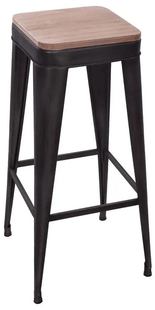 Бар стол atmosphera Joris, Метал - Сив