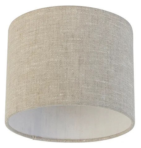 Текстилен абажур светлосив кръгъл 18/18/14