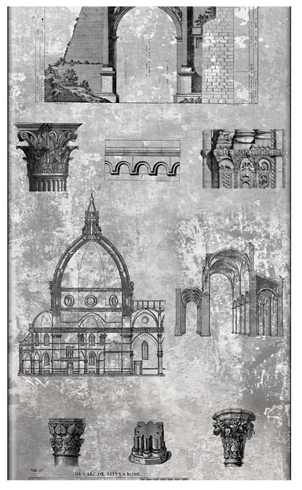 тапет - Архитектурни скъпоценни камъни 50х1000