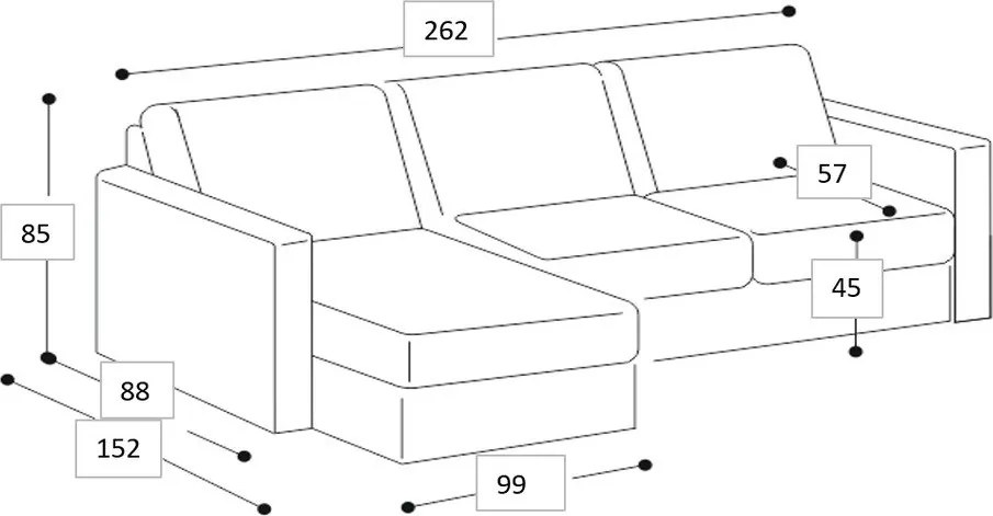 Бежов шенилов ъглов диван (десен ъгъл) Fabian – Scandic