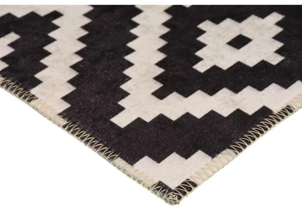 Черен килим за миене 230x160 cm - Vitaus