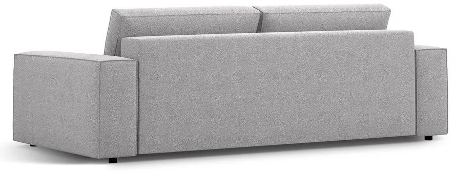 Светлосив разтегателен диван от букле 247 cm Jodie – Micadoni Home