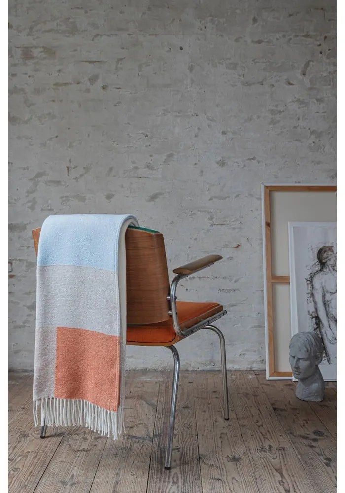 Одеяло в жълт и син цвят 125x190 cm Brick - Mette Ditmer Denmark