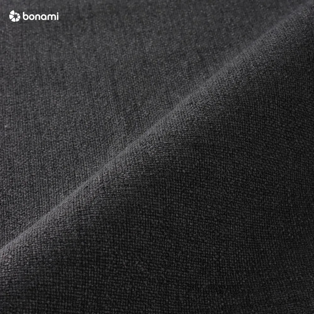 Антрацитно двойно легло 160x200 cm тапицирано с място за съхранение с включена подматрачна рамка Mattis – Meise Möbel