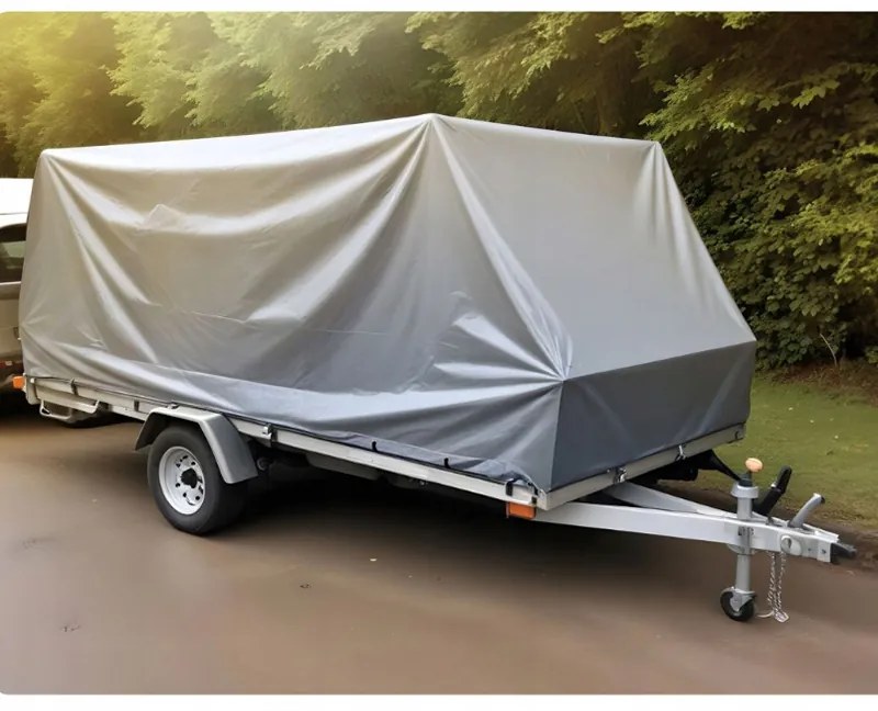 Покриваща мразоустойчива мушама със сребристо-кафяв цвят 3m x 7m