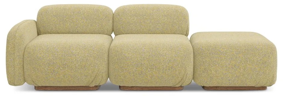 Жълт модулна лежанка (ляв ъгъл) Ailani – Makamii