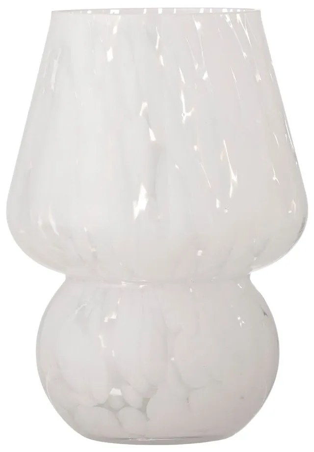 Бяла стъклена ваза Halim - Bloomingville