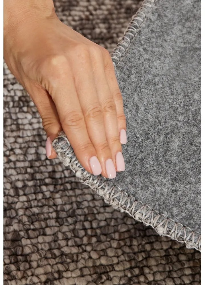 Сив килим подходящ за пране 200x290 cm Rocco Taupe – Elle Decoration