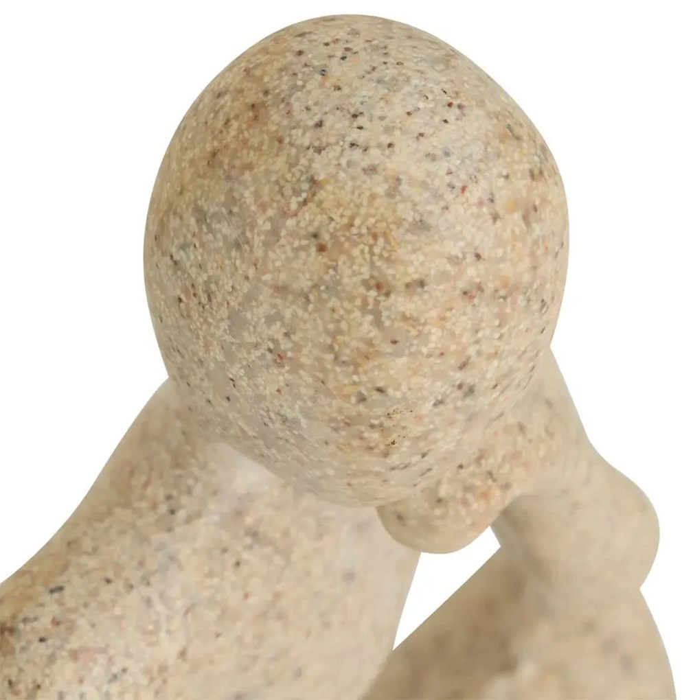 Декоративна фигура atmosphera Aby, Смола, Бежов, 12 cm, 3 бр