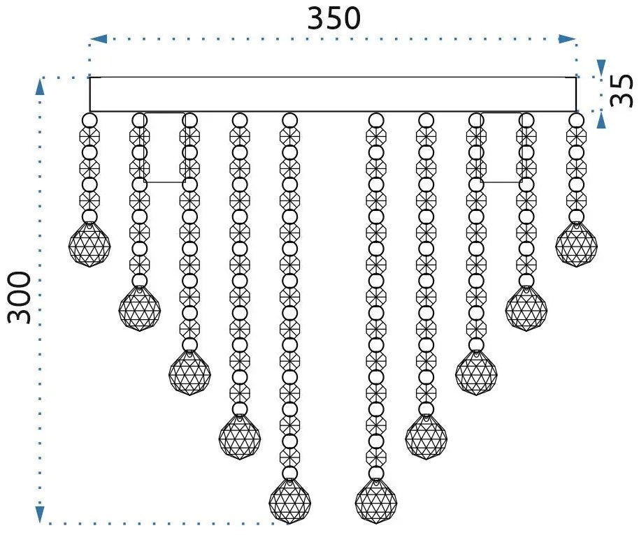 КРИСТАЛЕН ПОЛИЛЕЙ APP514-5C Crystal