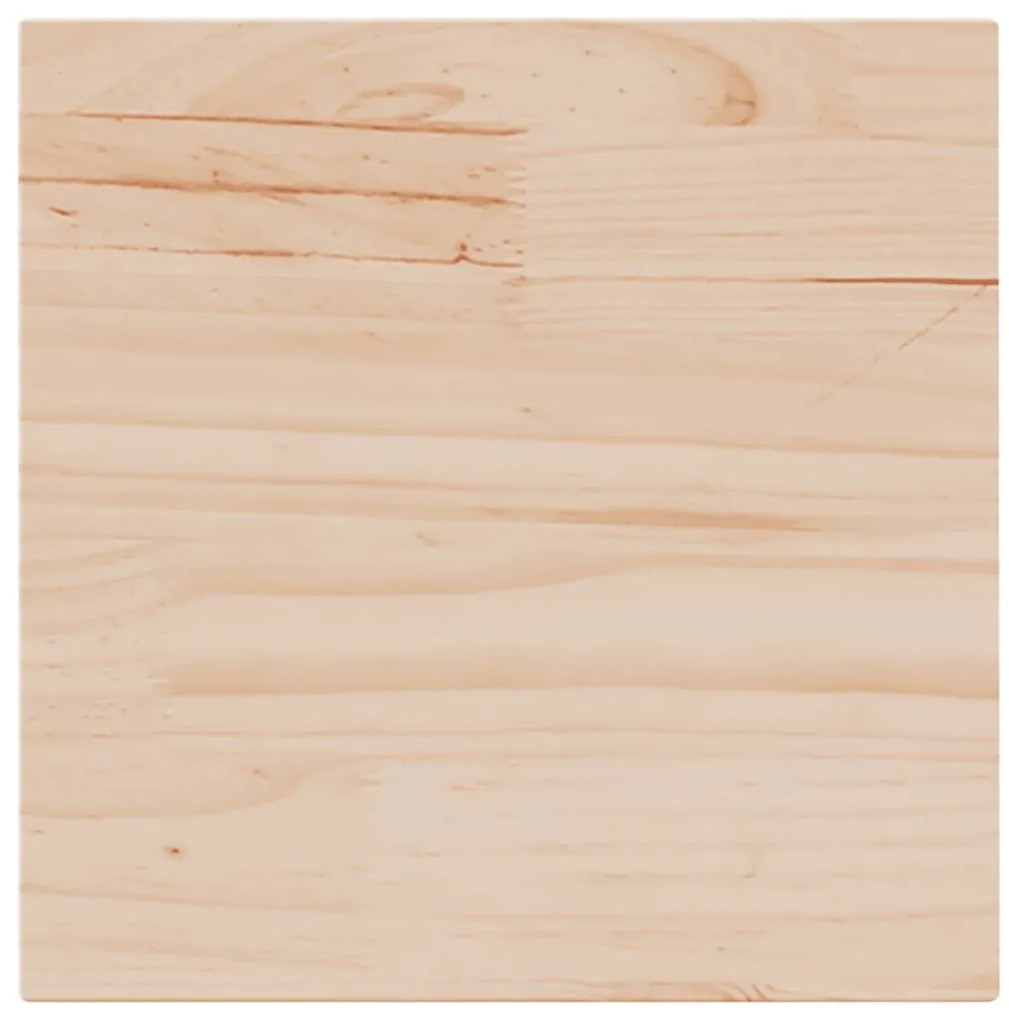 847423 vidaXL Плот за маса, 40x40x2,5 см, квадратен, бор масив