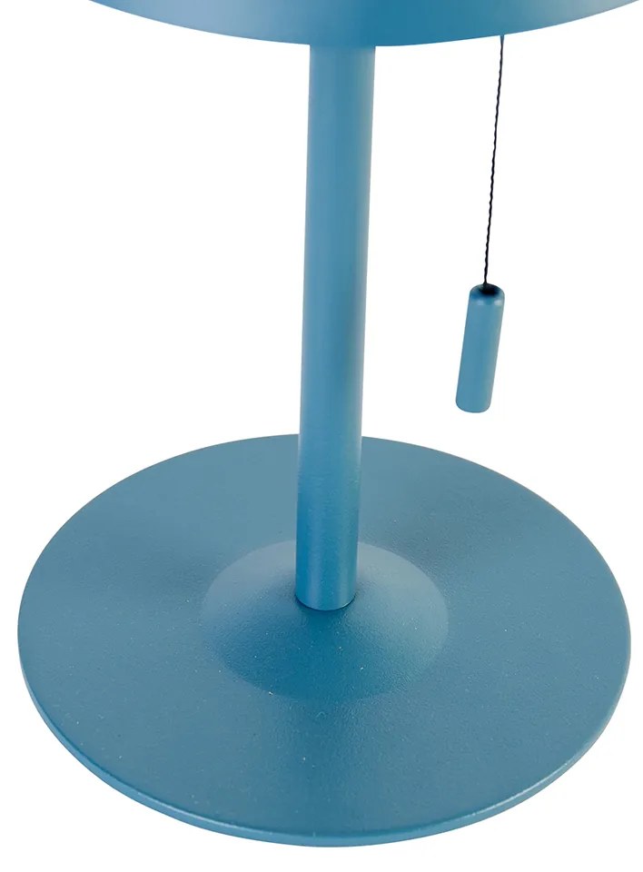 Комплект от 2 настолни лампи сини с LED 3-степенна димерна презареждаща се и слънчева - Ferre