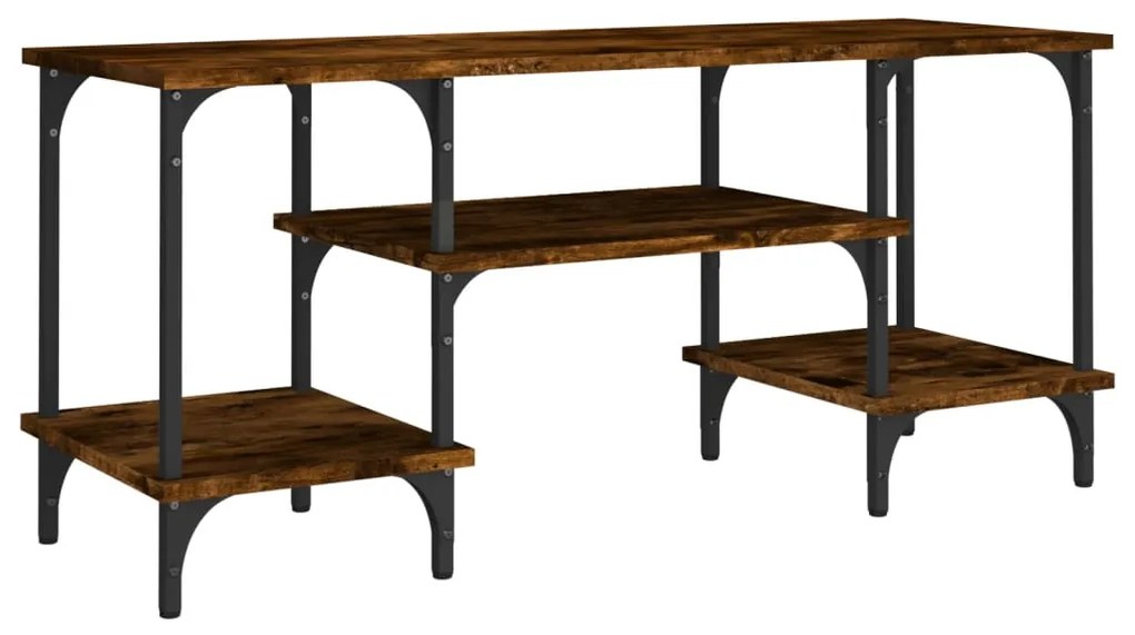 826332 vidaXL ТВ шкаф, опушен дъб, 102x35x45,5 см, инженерно дърво