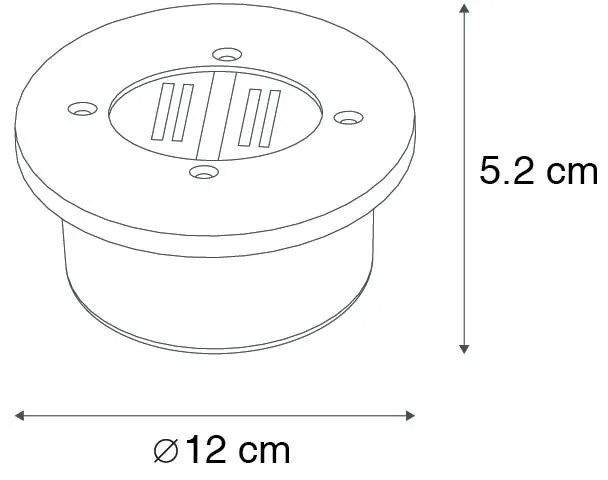 Комплект от 5 модерни наземни прожектори стомана IP44 соларни - Tiny