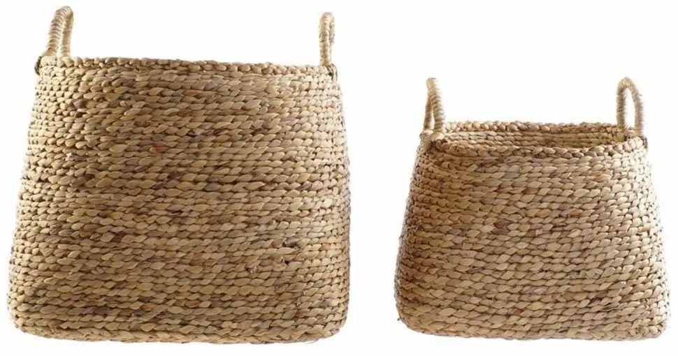 Игра на Кошници DKD Home Decor 44 x 44 x 45 cm Естествен Кафяв Boho