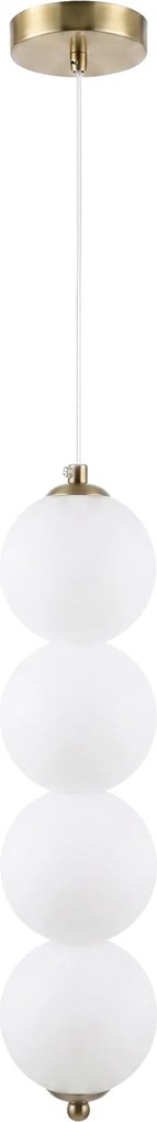 LED висящ полилей LHJ118-4CP четкано злато