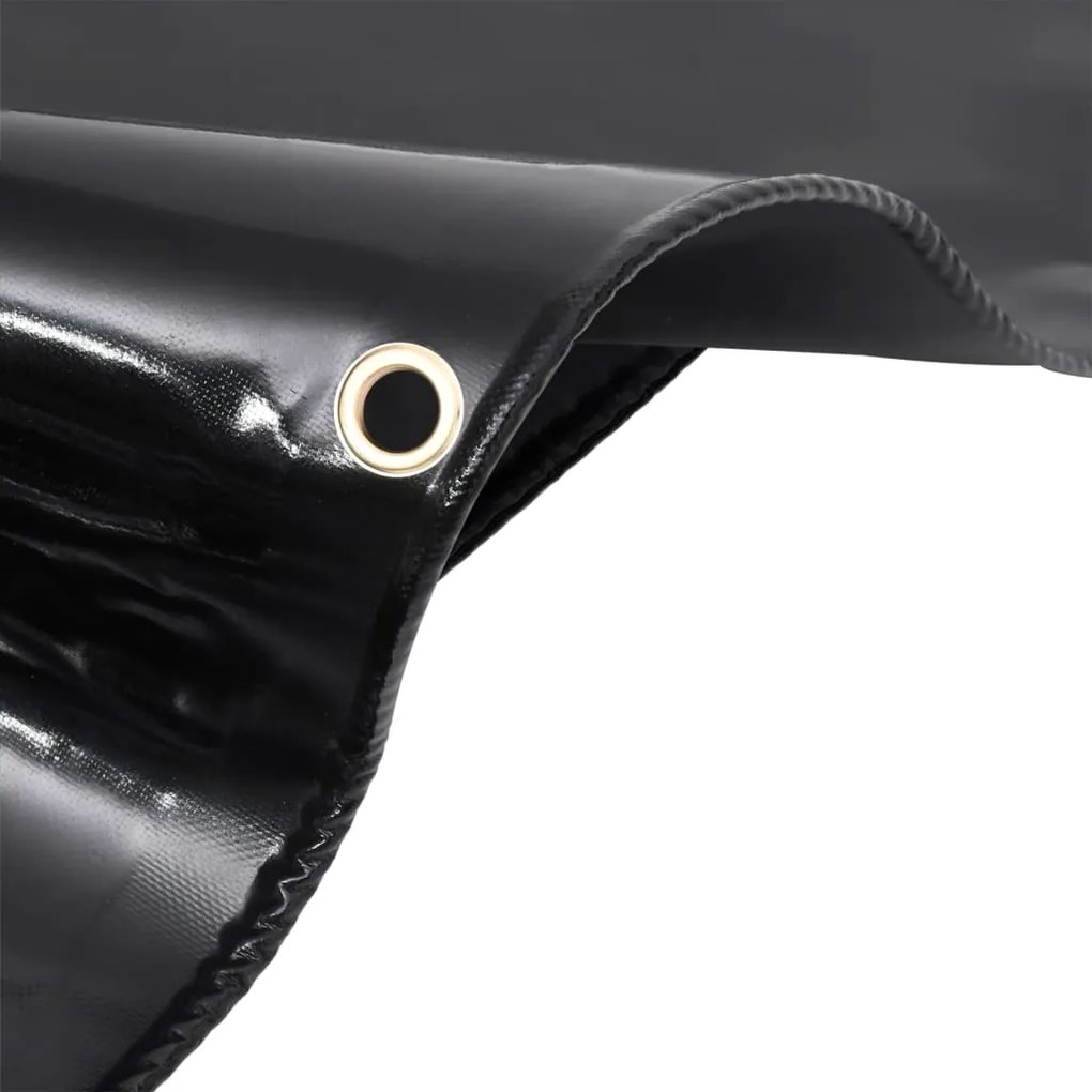 Брезент, 650 г/м², 3,5x2,5 м, черен