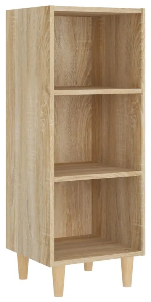 812378 vidaXL Сайдборд, Дъб сонома, 34,5x32,5x90 см, инженерно дърво