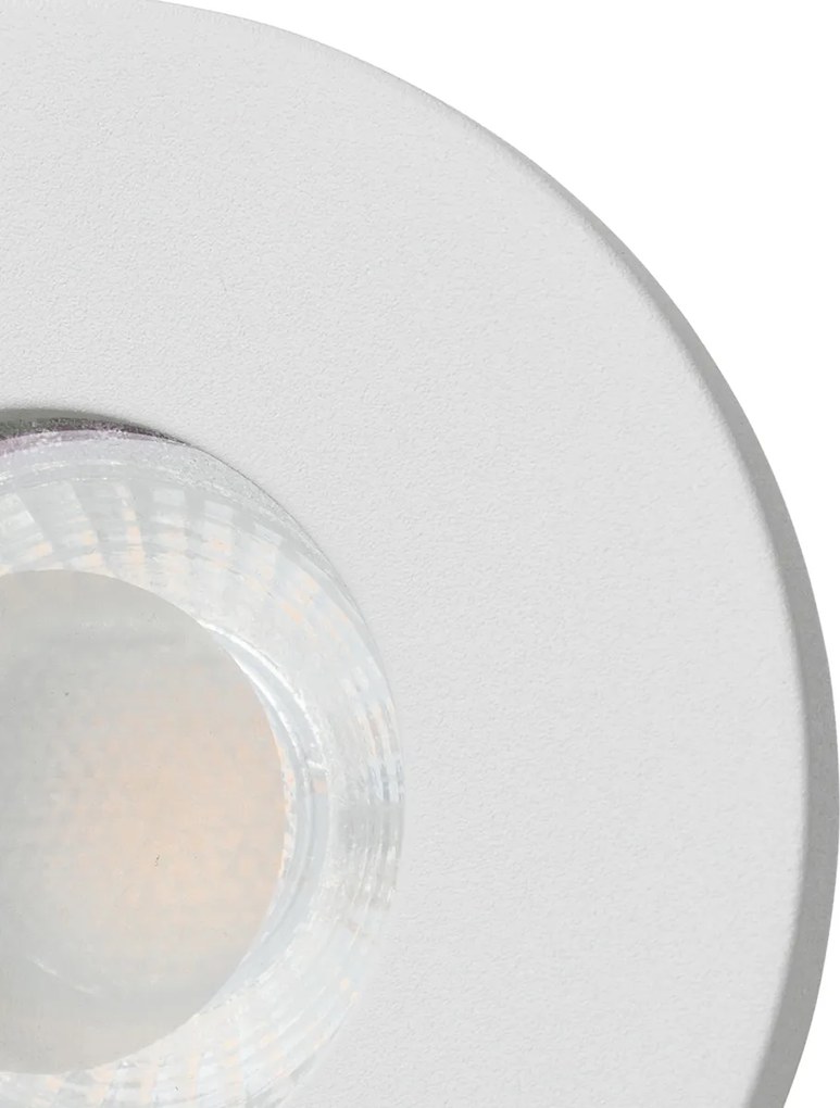 Интелигентен вграден прожектор за баня бял с Wifi GU10 - Shed