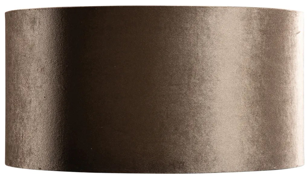 Кадифена абажура кафява със златен интериор 50/50/25