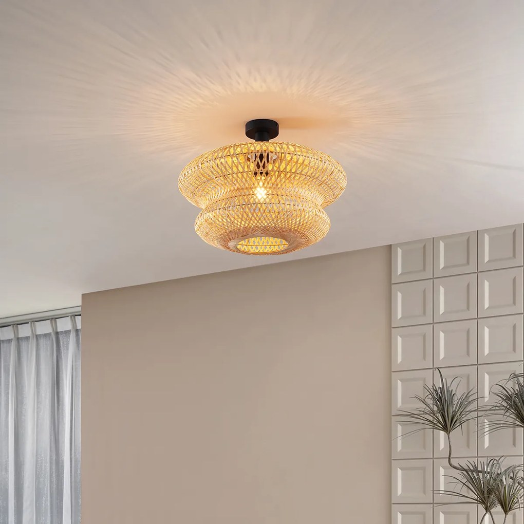 Ориенталска бамбукова таванна лампа - Ostrava Double