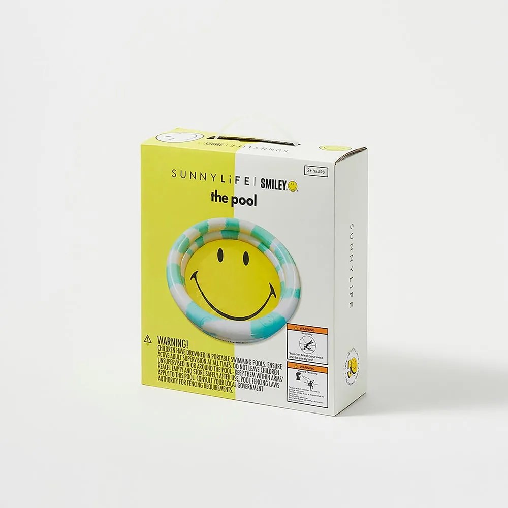 Надуваем басейн , ø 165 cm Smiley - Sunnylife