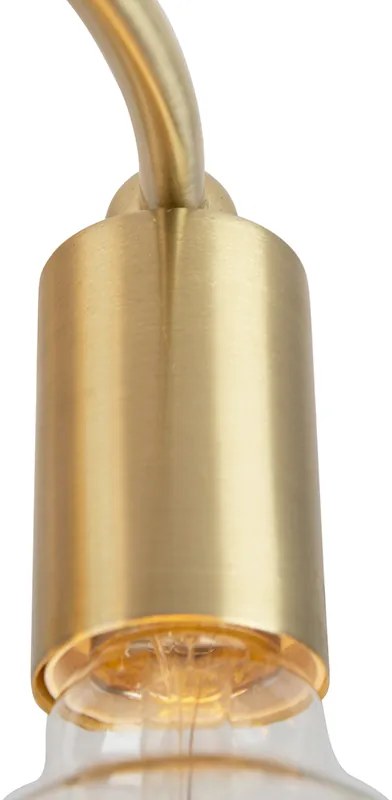 Таванна лампа в стил Арт Деко месинг 4-светлина - Facil